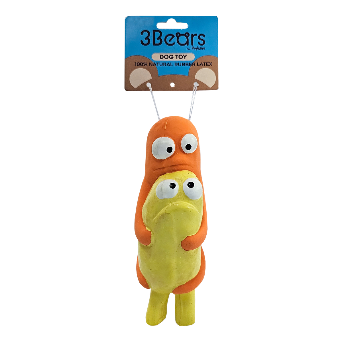 3Bears Latex Q Brothers 14cm Orange / Yellow
