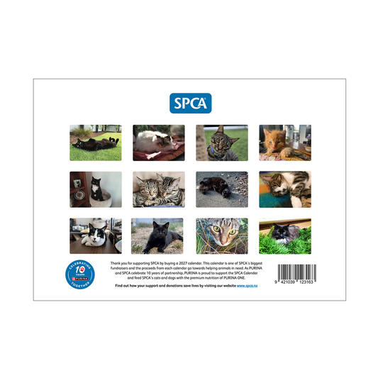 SPCA 2027 Calendar β Cats