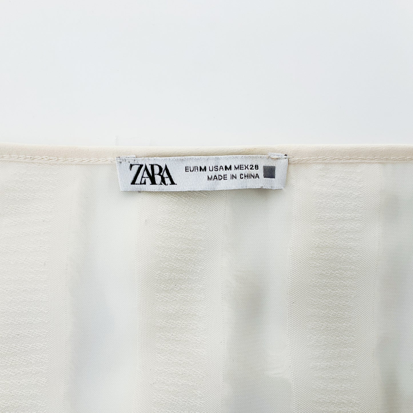 Zara - Soft Sheer White Blouse
