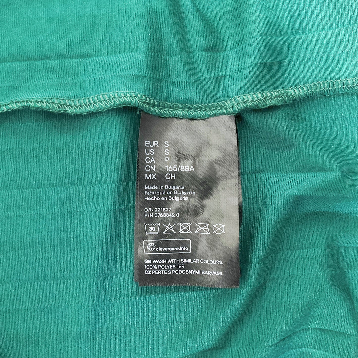 H&M Pleated Jade Dress