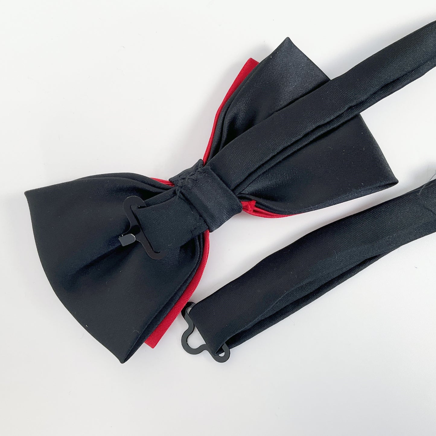 Classic Black & Red Bow Tie