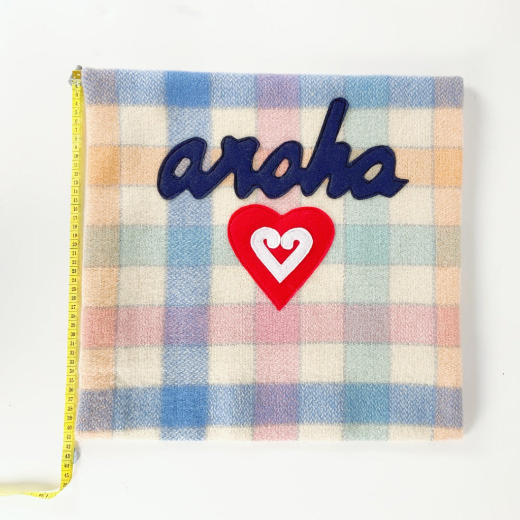 Artearoa - Aroha Cushion Cover - Pastel Multi Check