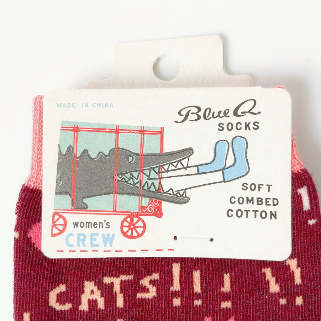 BlueQ - Cats! Crew Socks