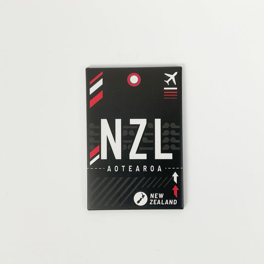 Dbl - Airport Code Nzl Fridge Magnet