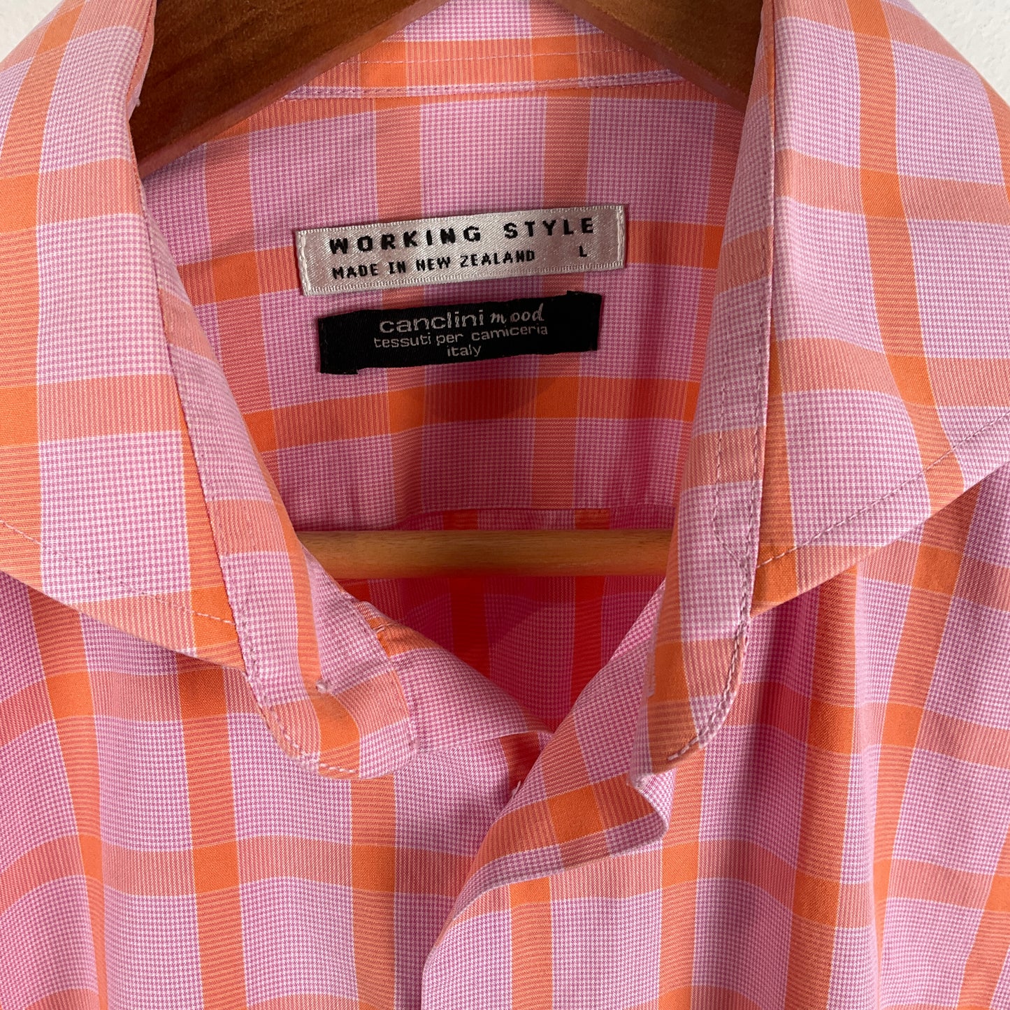 Working Style - Orange/Pink Long Sleeve Shirt