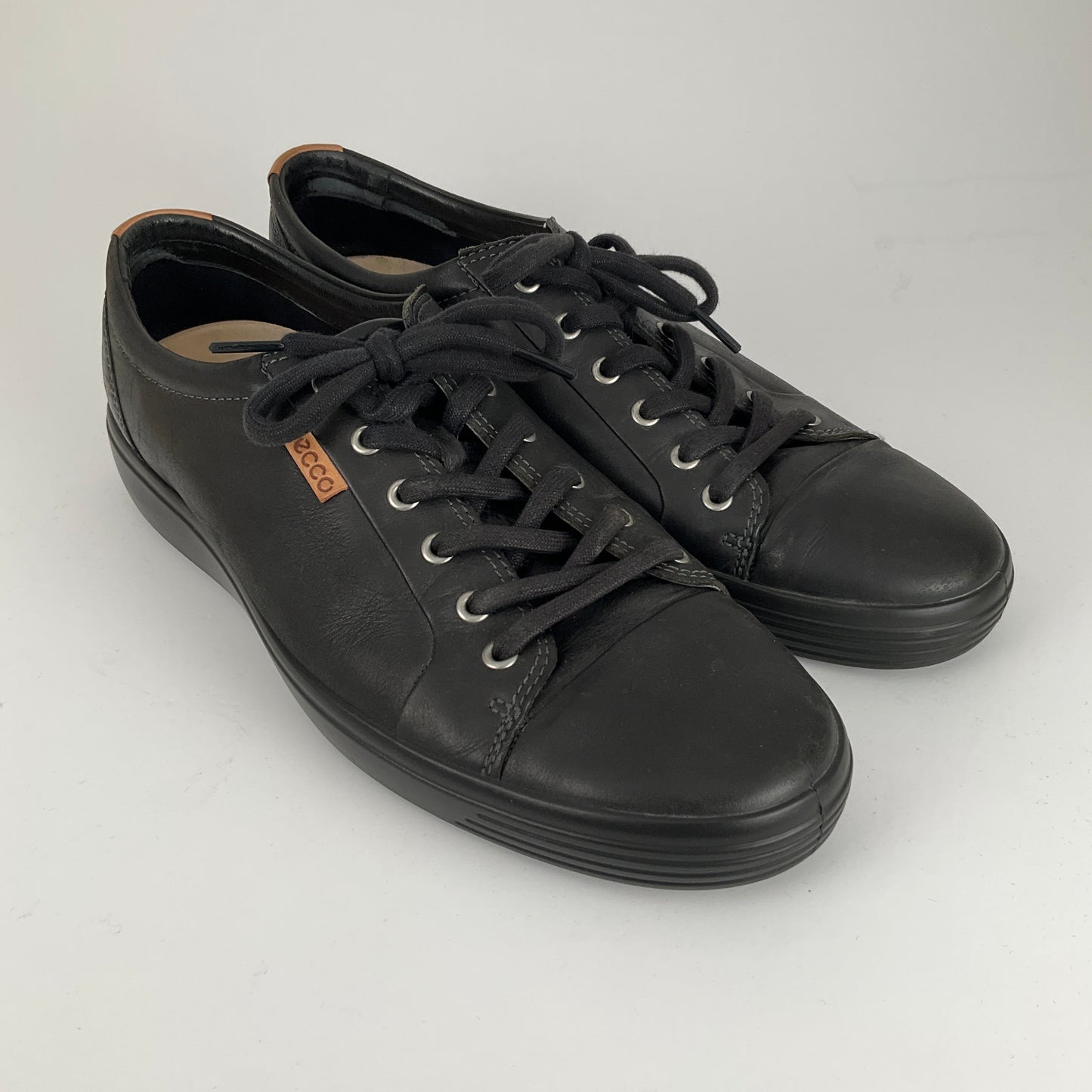 Ecco - Black Leather Shoes - Size 11.5