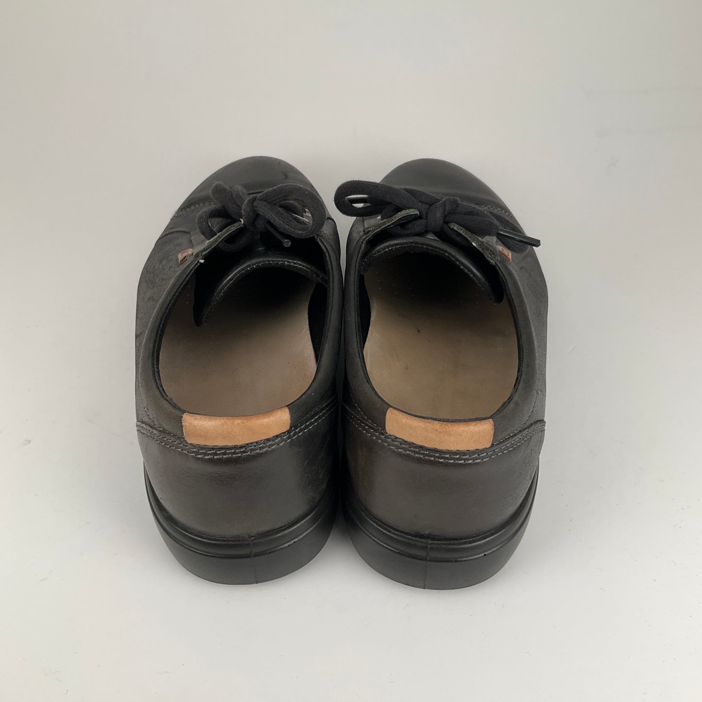 Ecco - Black Leather Shoes - Size 11.5