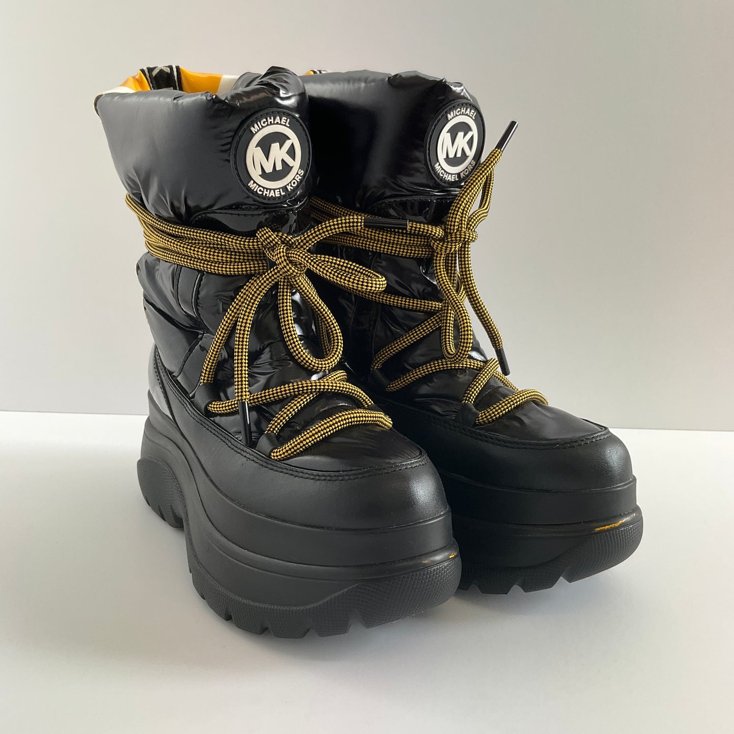 Michael Kors - Zadie Black/Yellow Boots - Size 7M