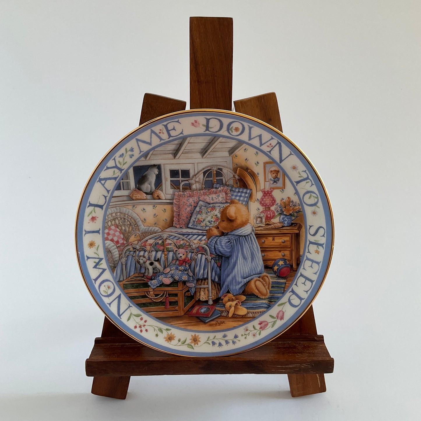 Franklin Mint - Teddy Says His Prayers Collectable Plate