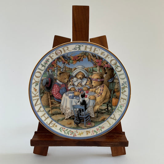Franklin Mint - Thankful Teddies Collectable Plate