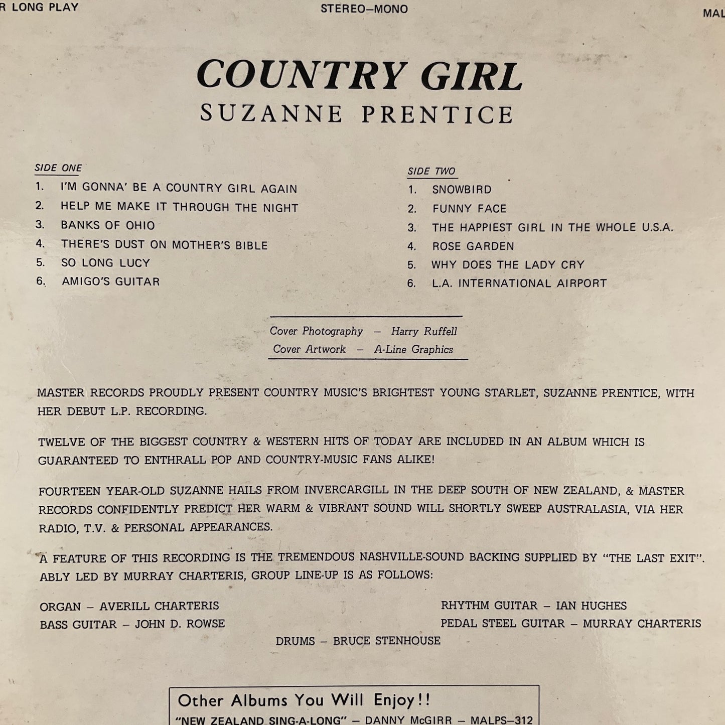 Suzanne Prentice - Country Girl Album