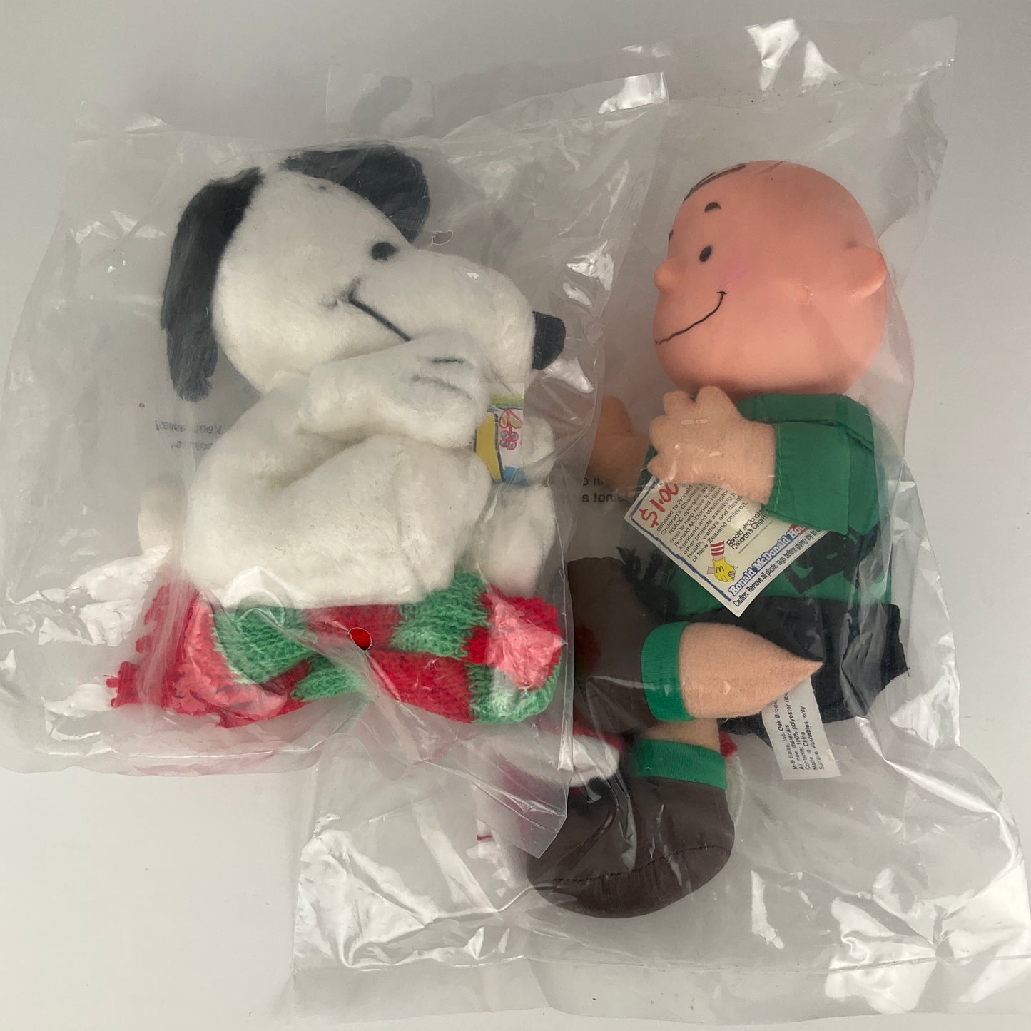 McDonalds - Vintage Charlie Brown and Snoopy Plush Toys