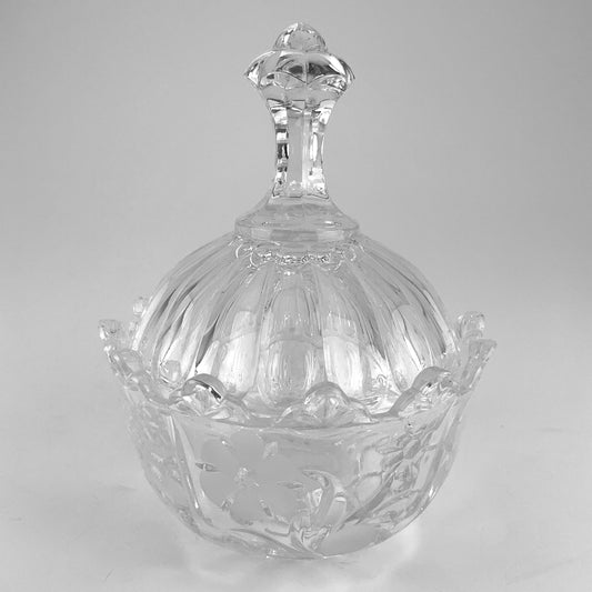 Two Piece Crystal Bowl and Lid