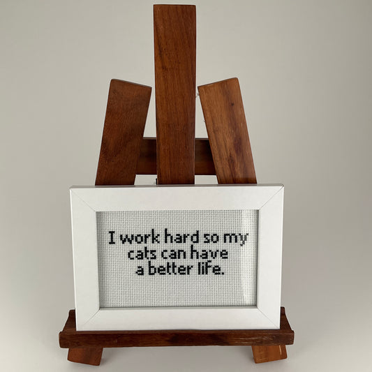 Cross Stitch Artwork - For my Cats