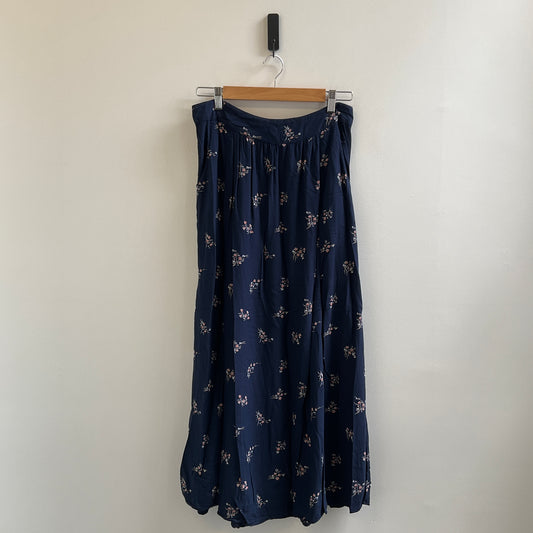 Fat Face - Maxi Blue Floral Skirt