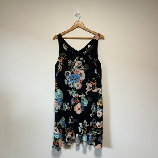 Veronika Maine - Black Floral Dress