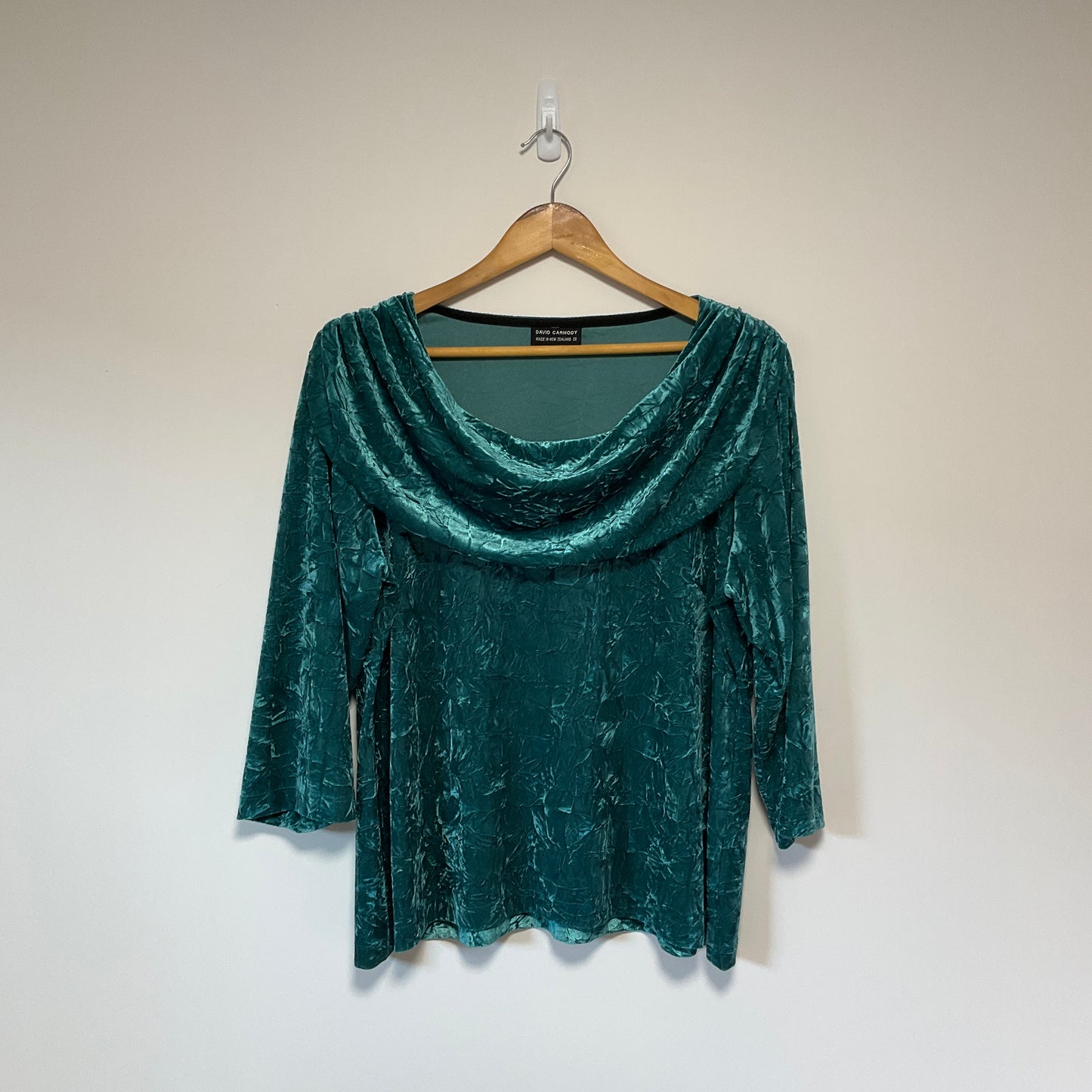 David Carmody - Crushed Velvet Cowl Top