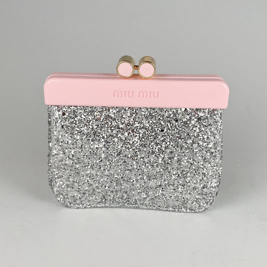 MIU MIU - Glitter Small Clutch Bag