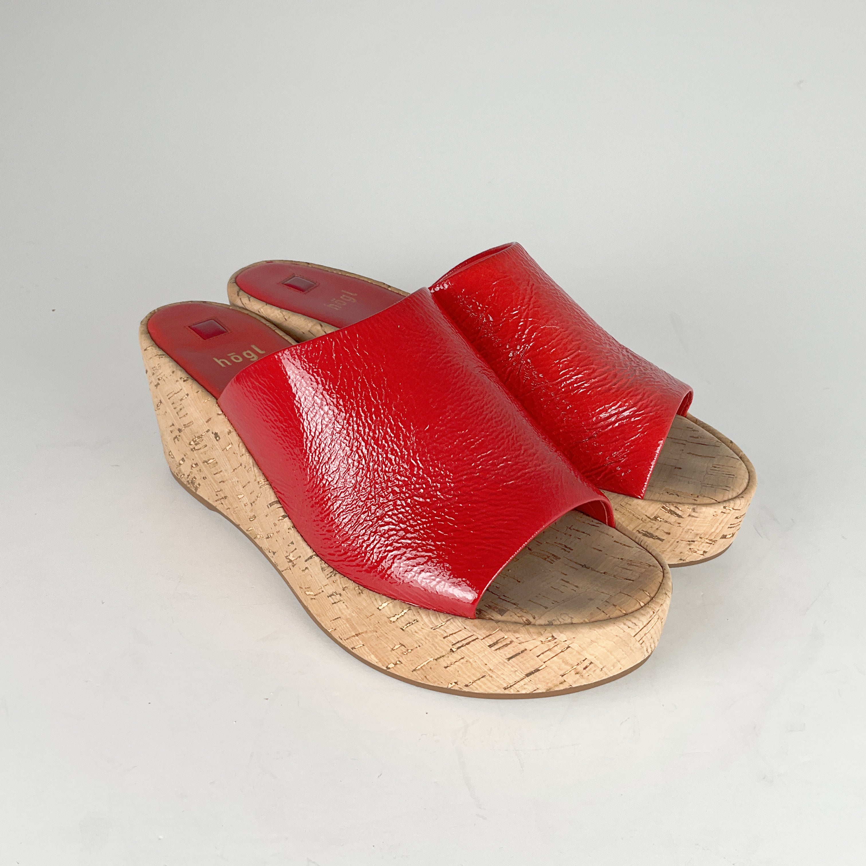 Red hot sale cork heels