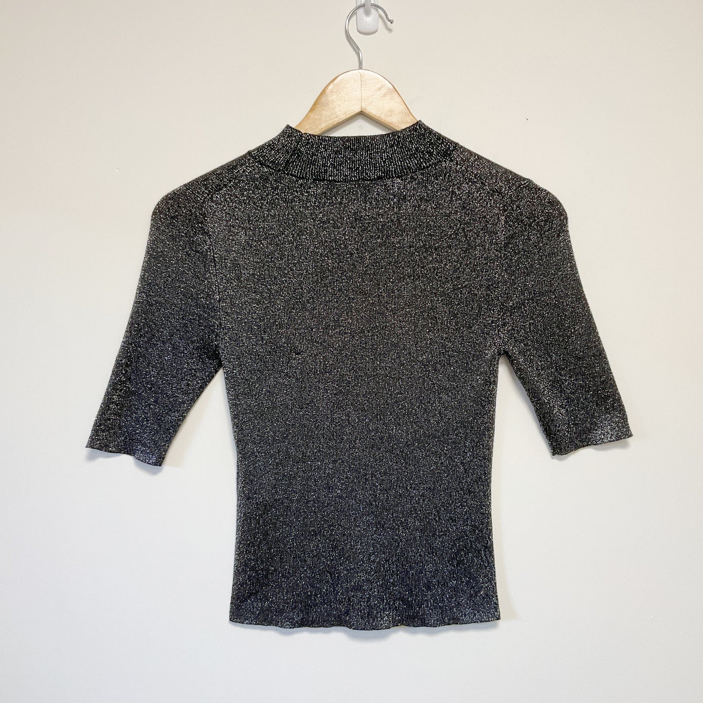 Forever New - Black Sparkly Knitted Top