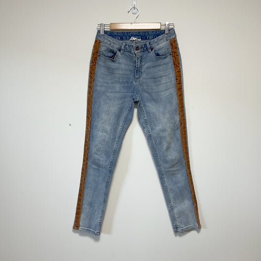 Loobies Story - Brown Strip Jeans