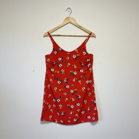 Atmosphere - Red Floral Ladies Strappy Short Dress
