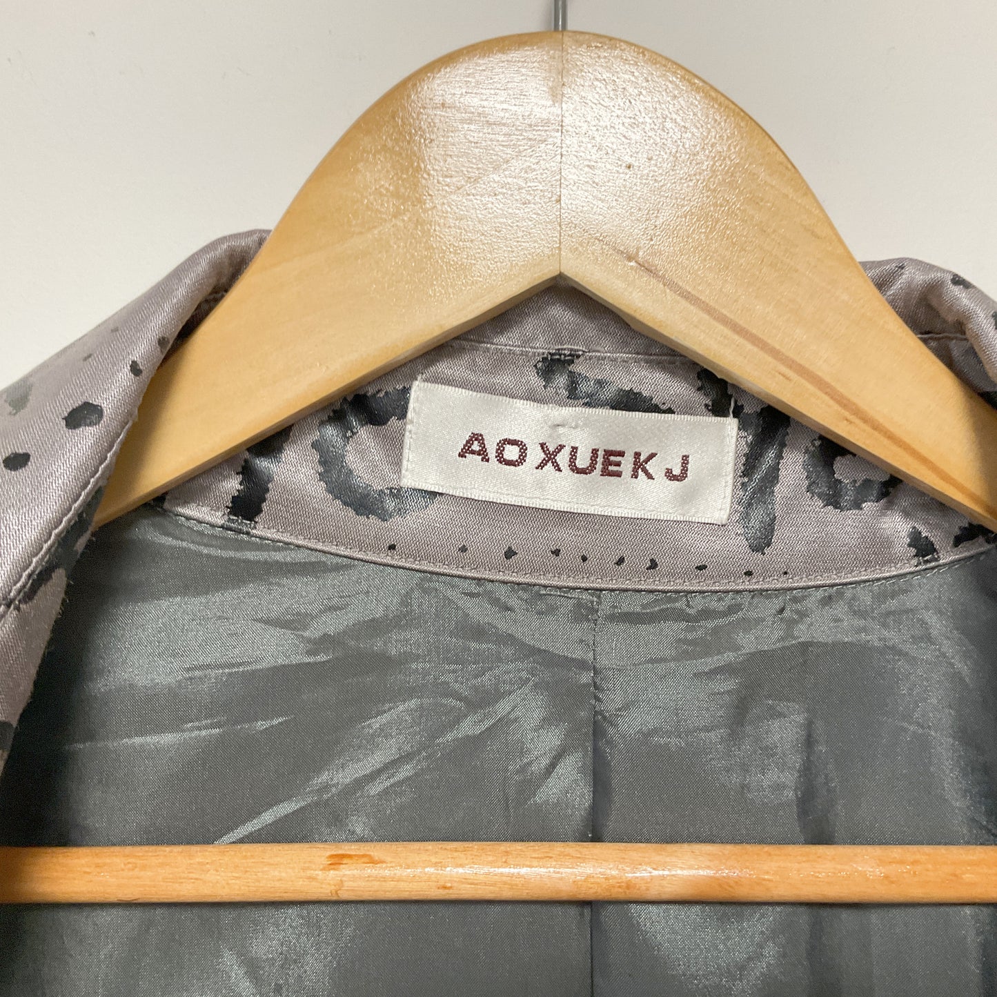 AO XUE K J - Single-Breasted Women's Gray Jacket