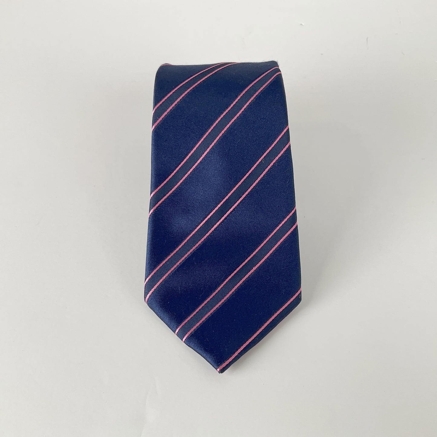 Tm Lewin - Hand Made Navy Silk Tie