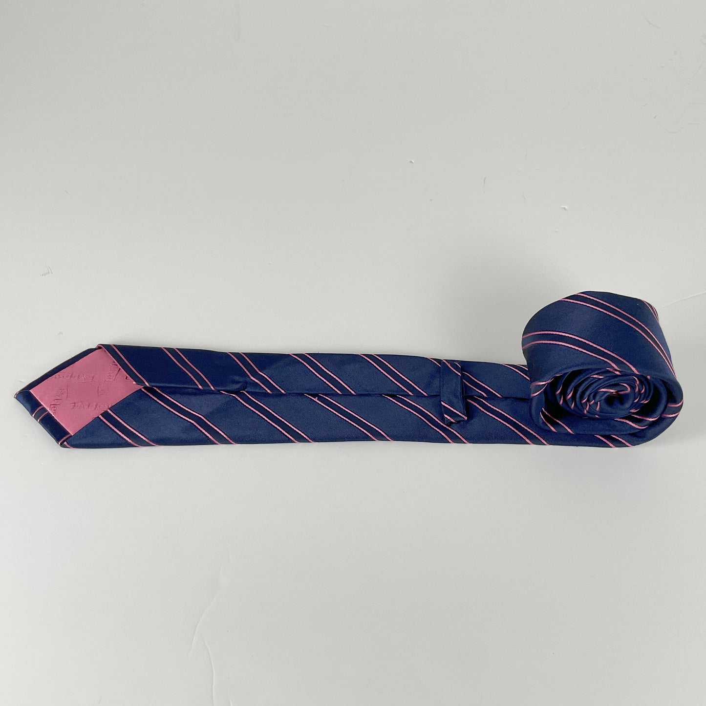 Tm Lewin - Hand Made Navy Silk Tie