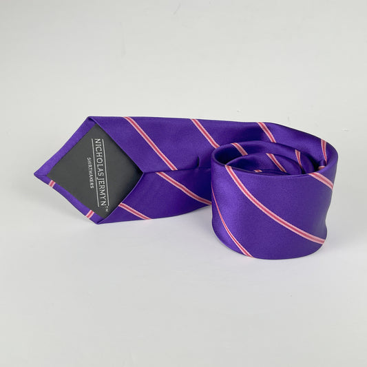 Nicholas Jermyn - Purple Silk Tie