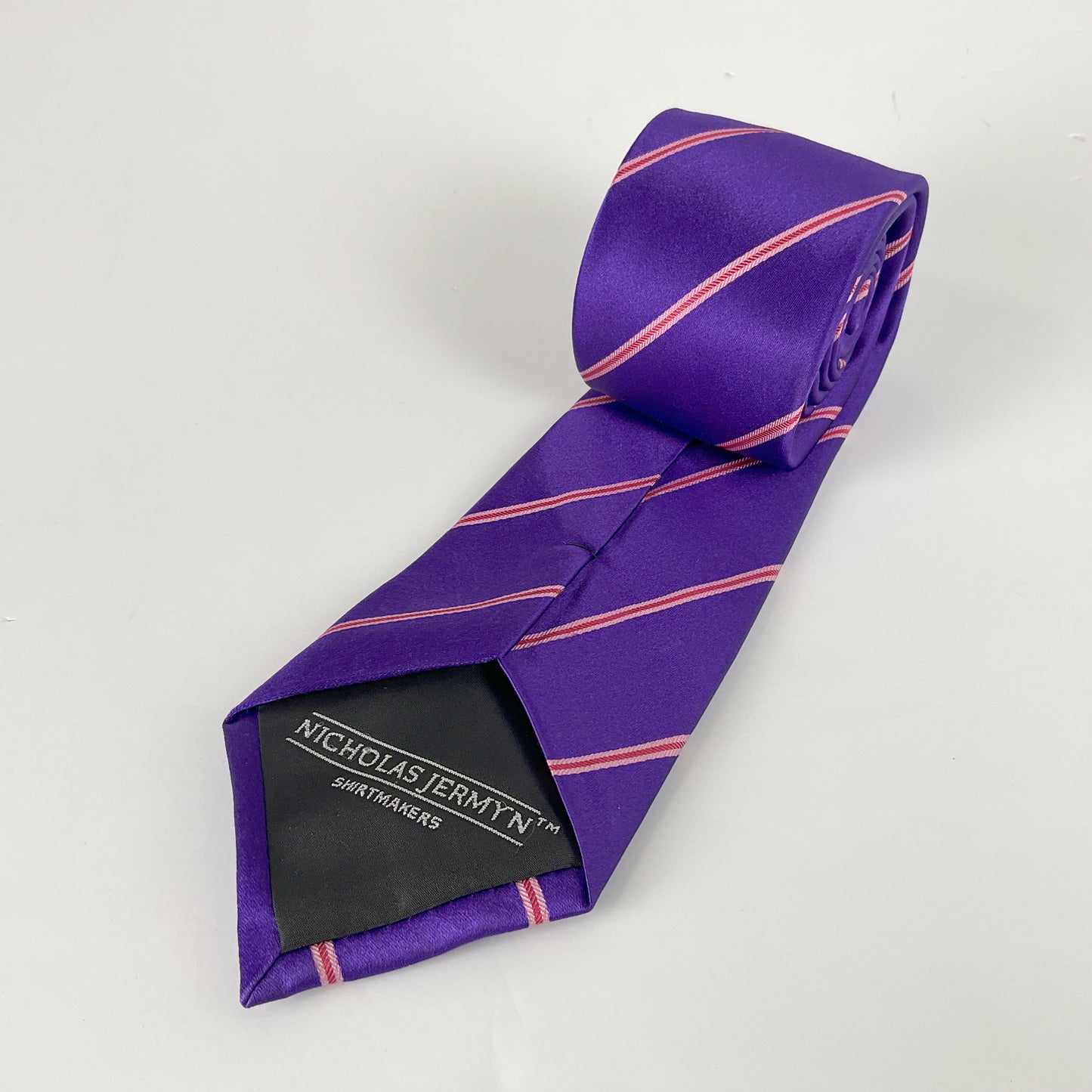 Nicholas Jermyn - Purple Silk Tie