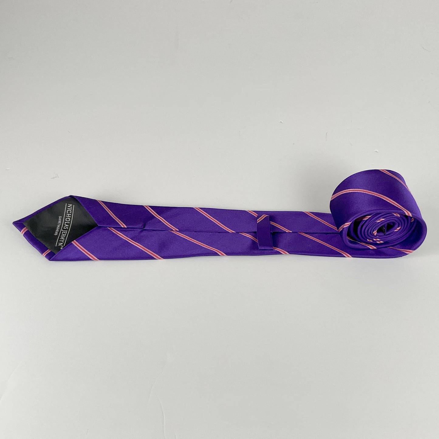 Nicholas Jermyn - Purple Silk Tie