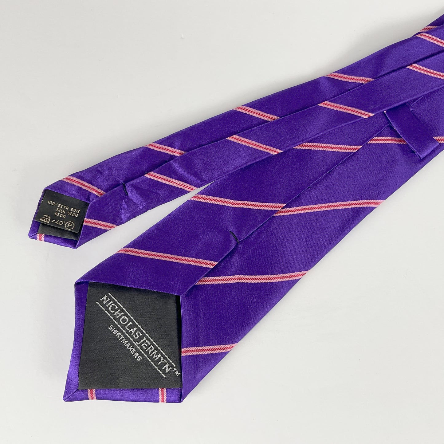 Nicholas Jermyn - Purple Silk Tie