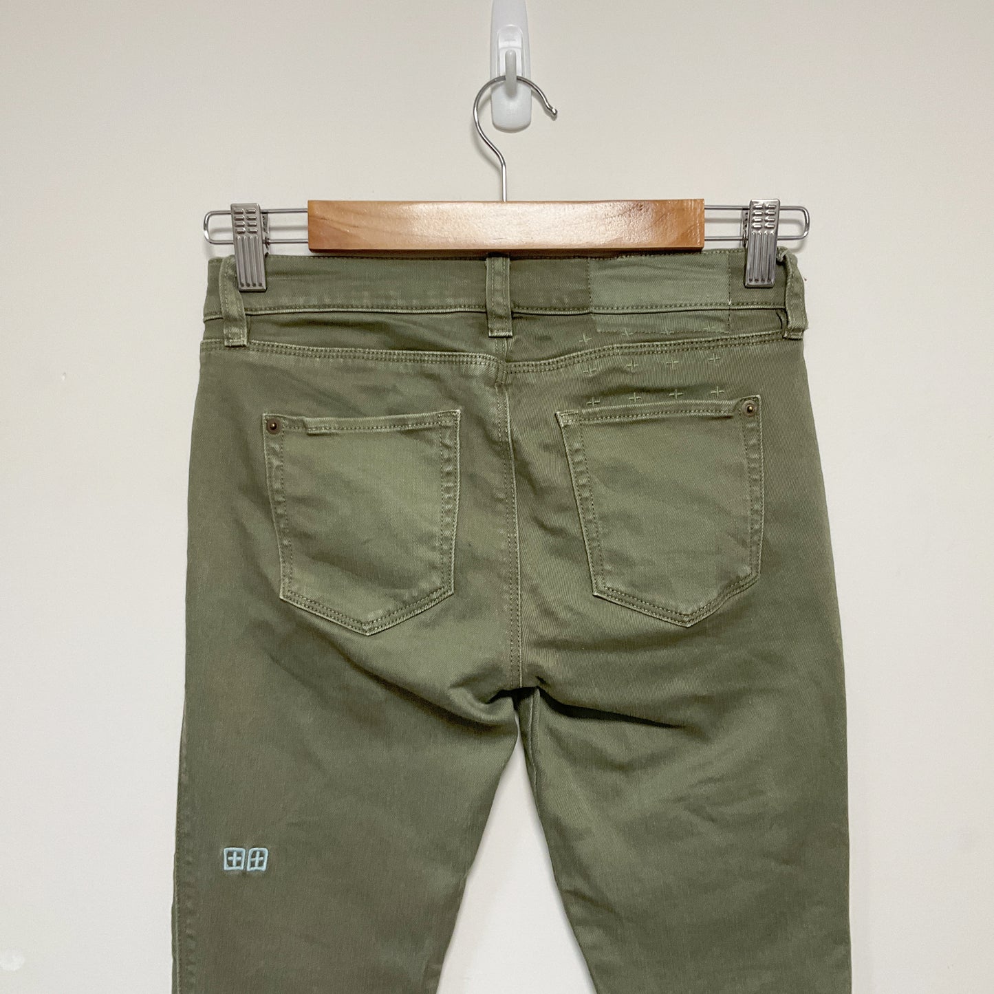 Ksubi - Skinny Pin Fatigues Green Jeans