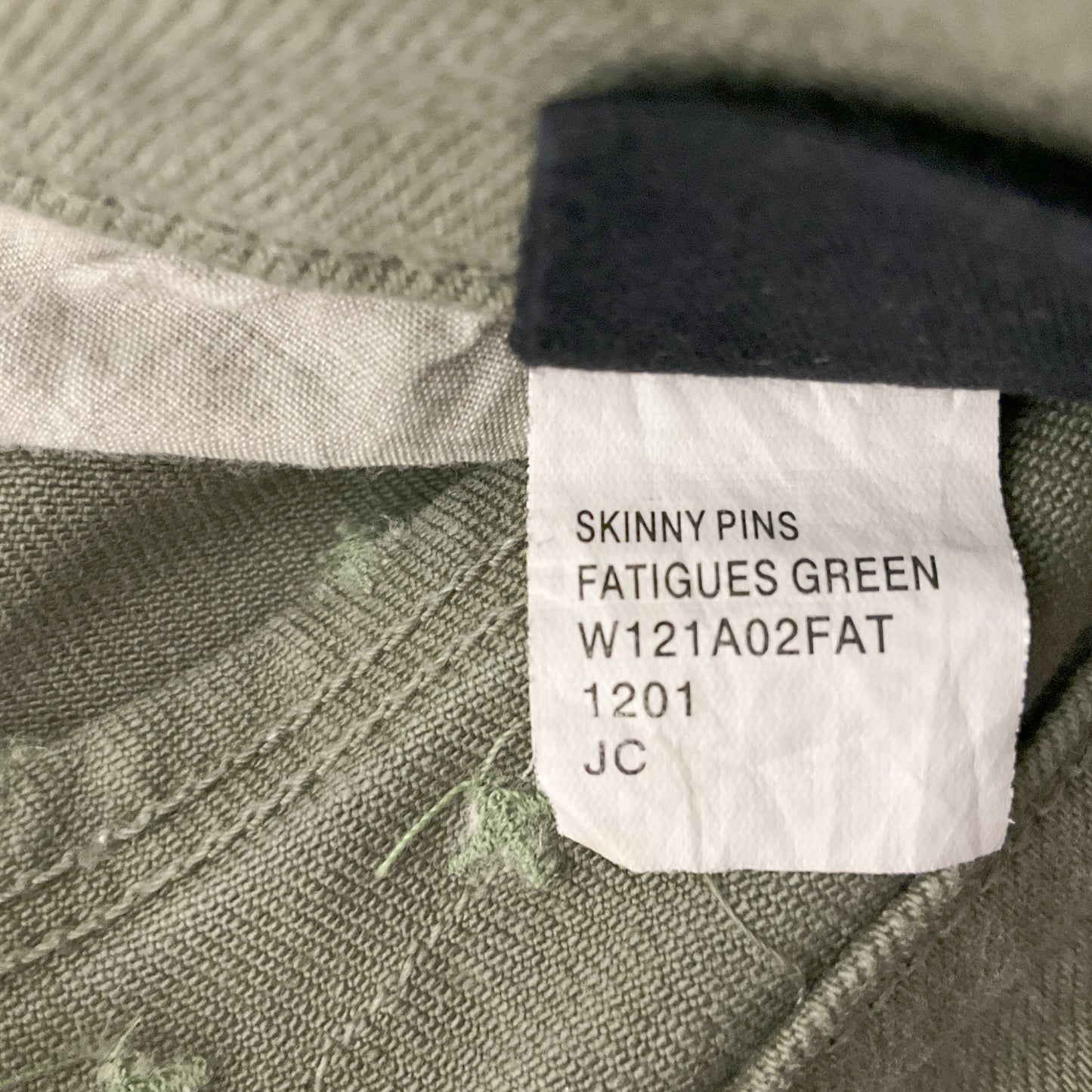 Ksubi - Skinny Pin Fatigues Green Jeans