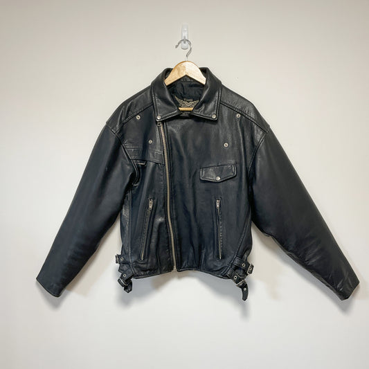 Vinetti - Motorcycle Mens Leather Jacket