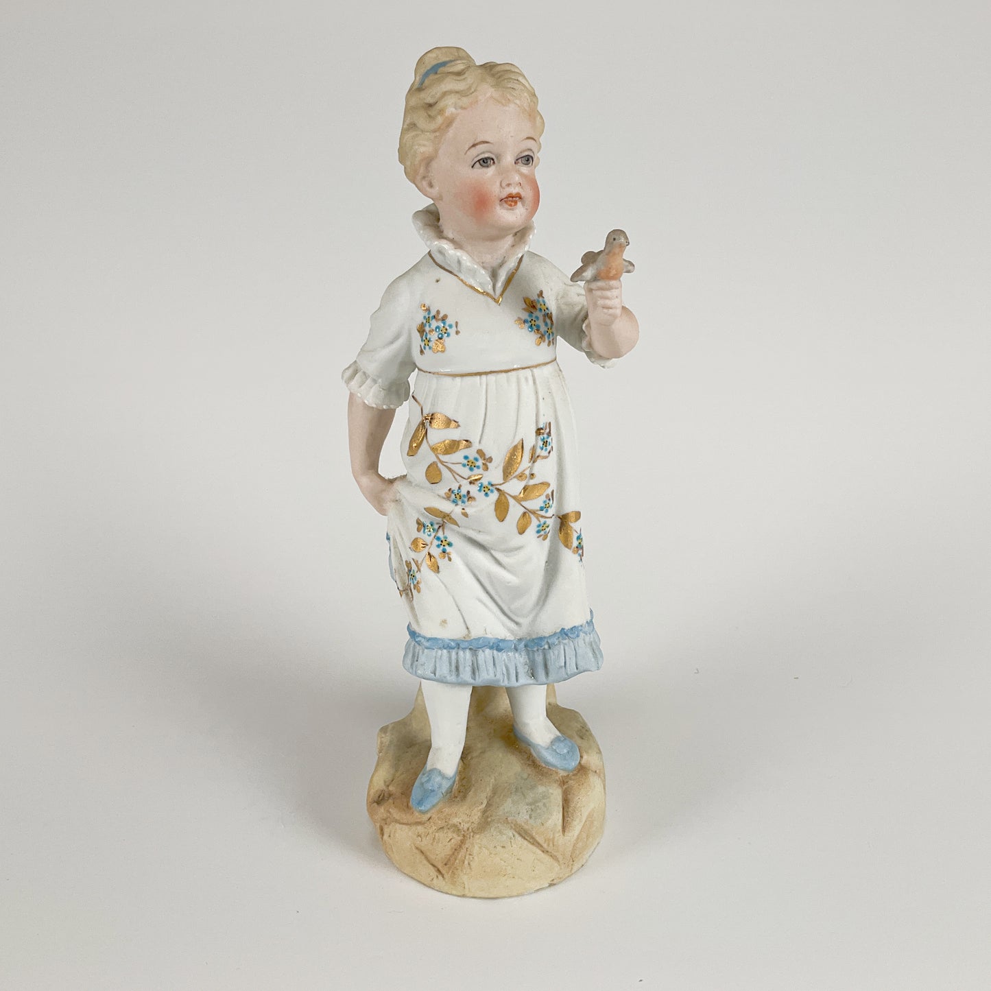 Antique Porcelain Bisque Figurine Sets - Boy & Girl