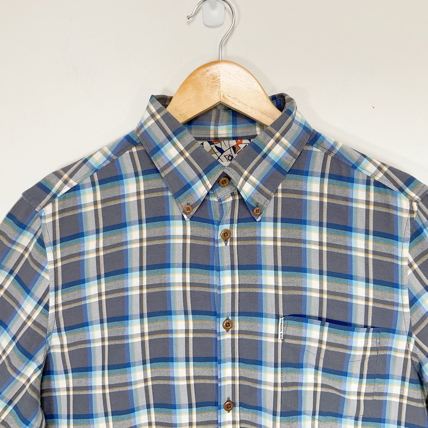 Ben Sherman - Pure Cotton Windowpane Check Shirt