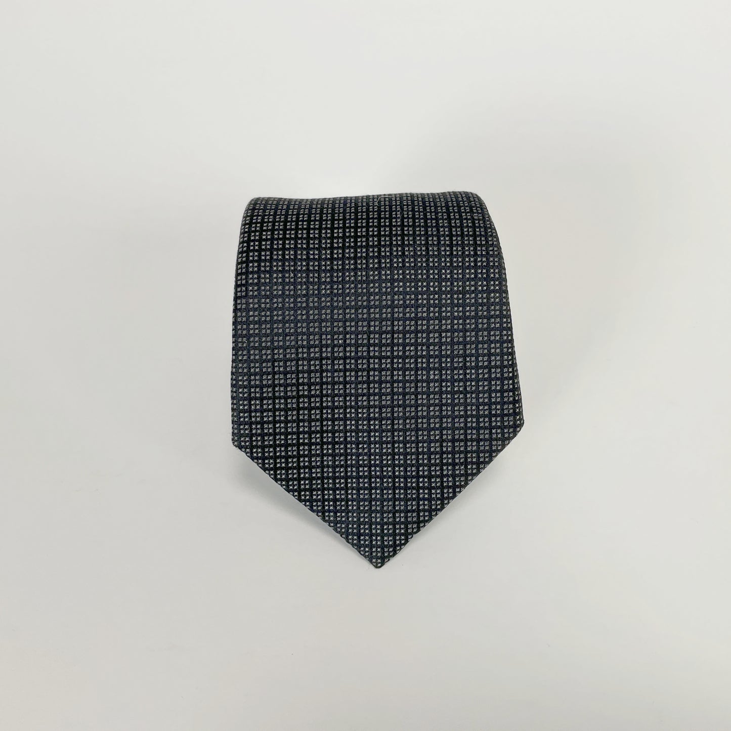 Tm Lewin - Hand Made Black Silk Tie