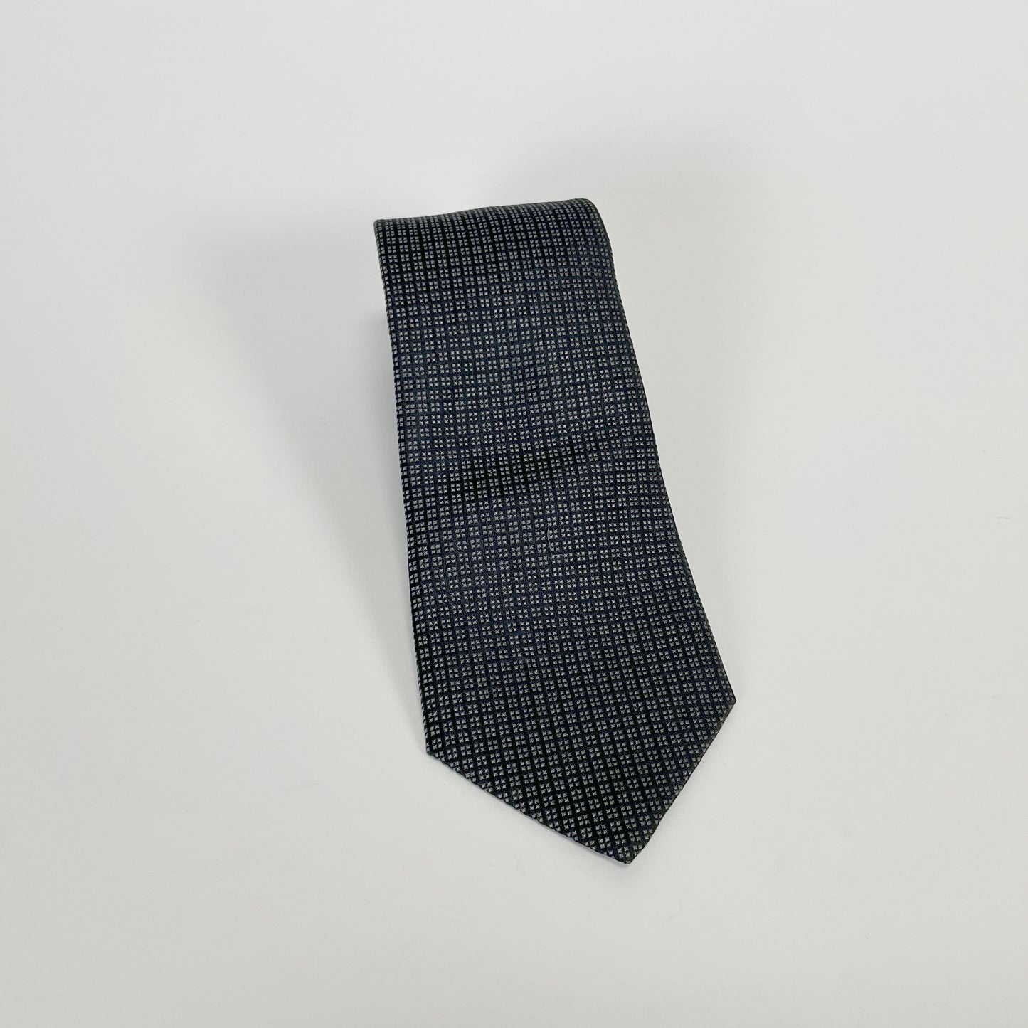 Tm Lewin - Hand Made Black Silk Tie