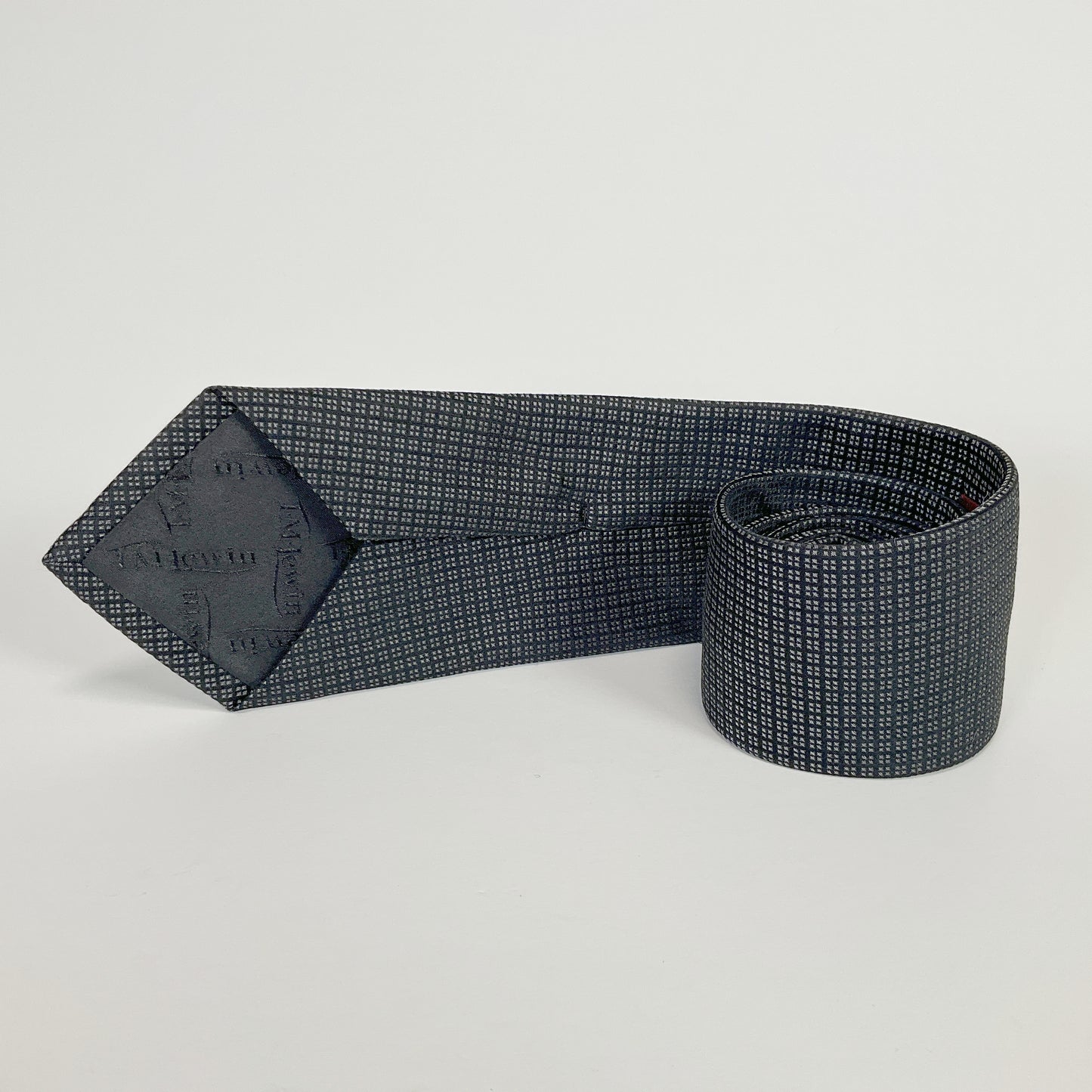 Tm Lewin - Hand Made Black Silk Tie