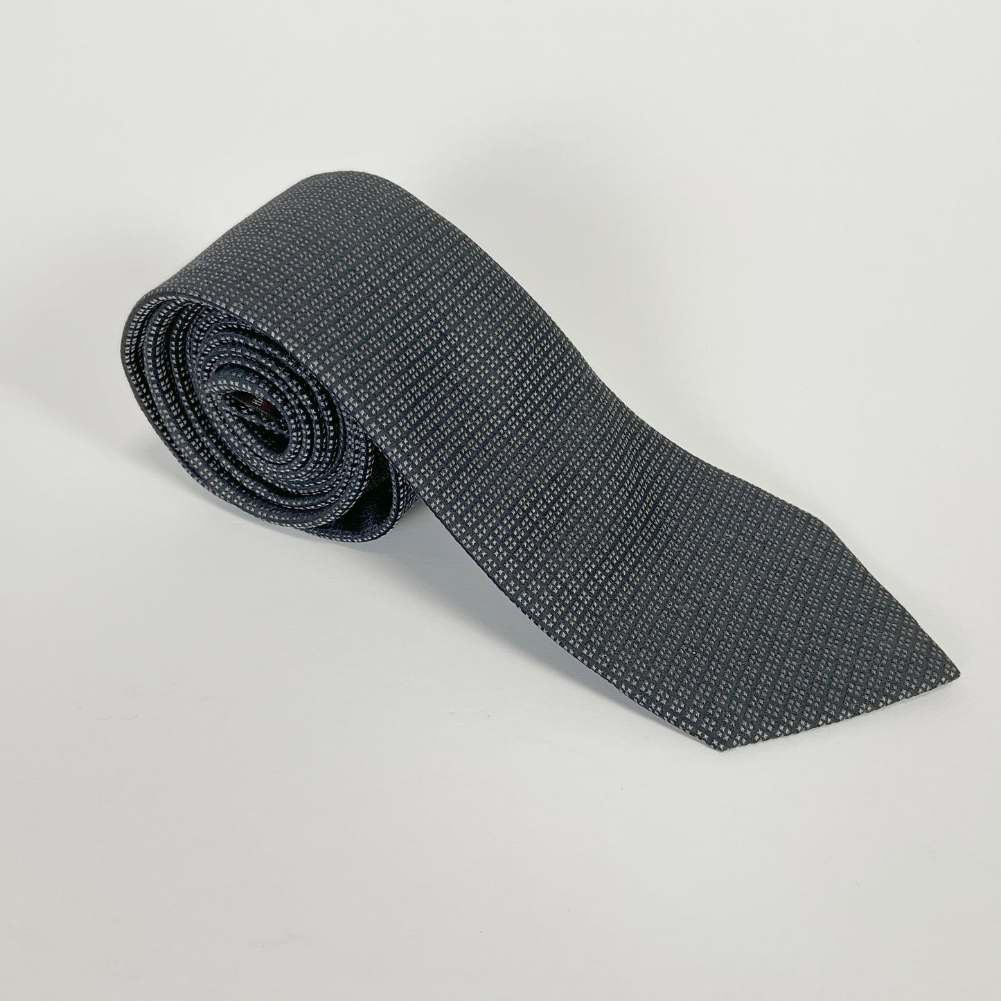 Tm Lewin - Hand Made Black Silk Tie