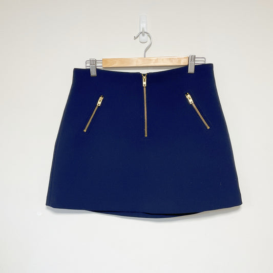 Witchery - Zip Skirt In Lead Dark Blue