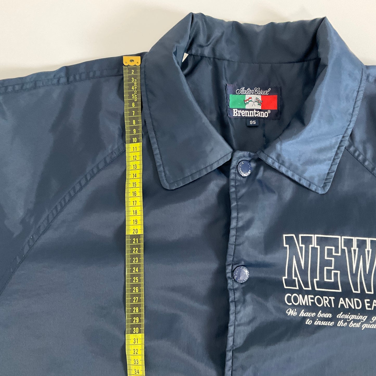 Brenntano - Dark Navy NEWT Printing Old School Coach Jacket