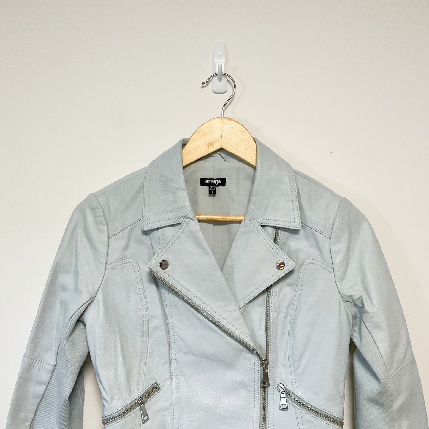 Emerge - Zip Up Leather Jacket