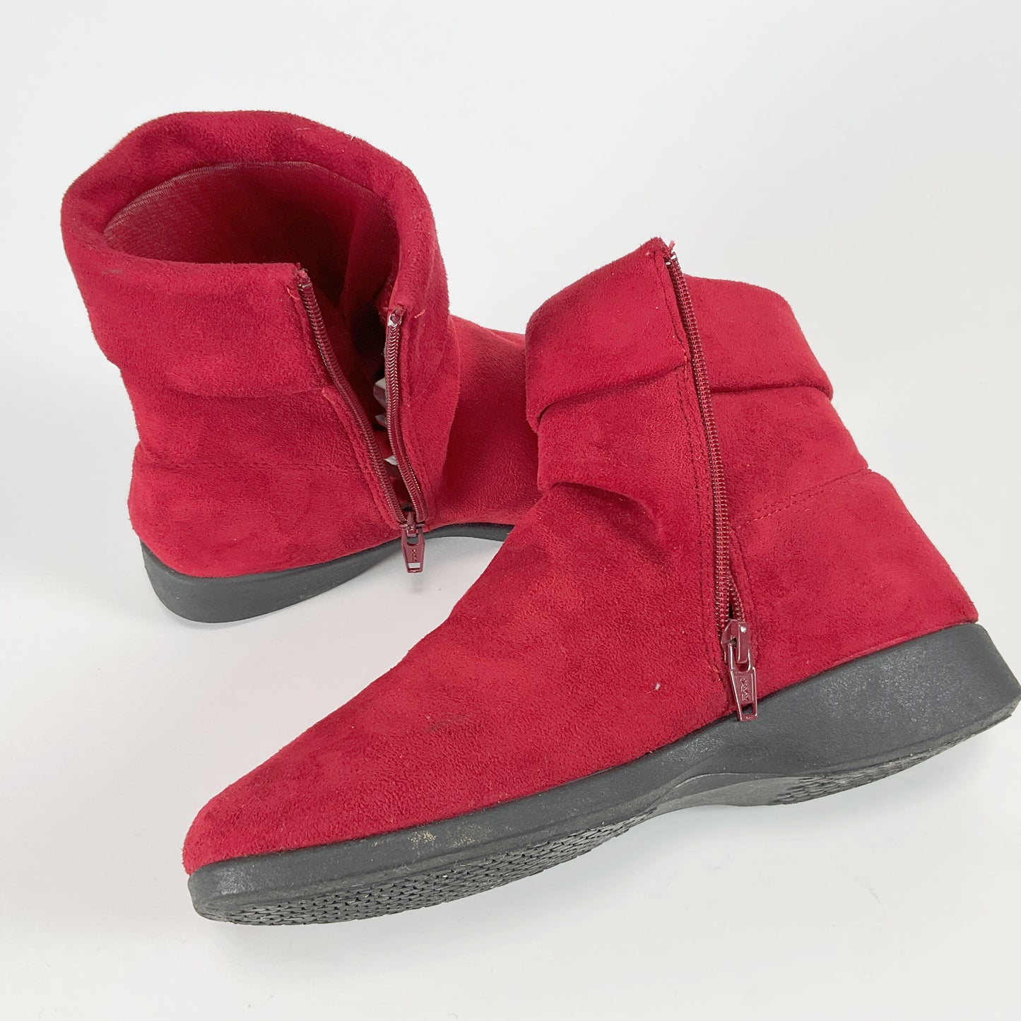 Step II - Red Ankle Boots