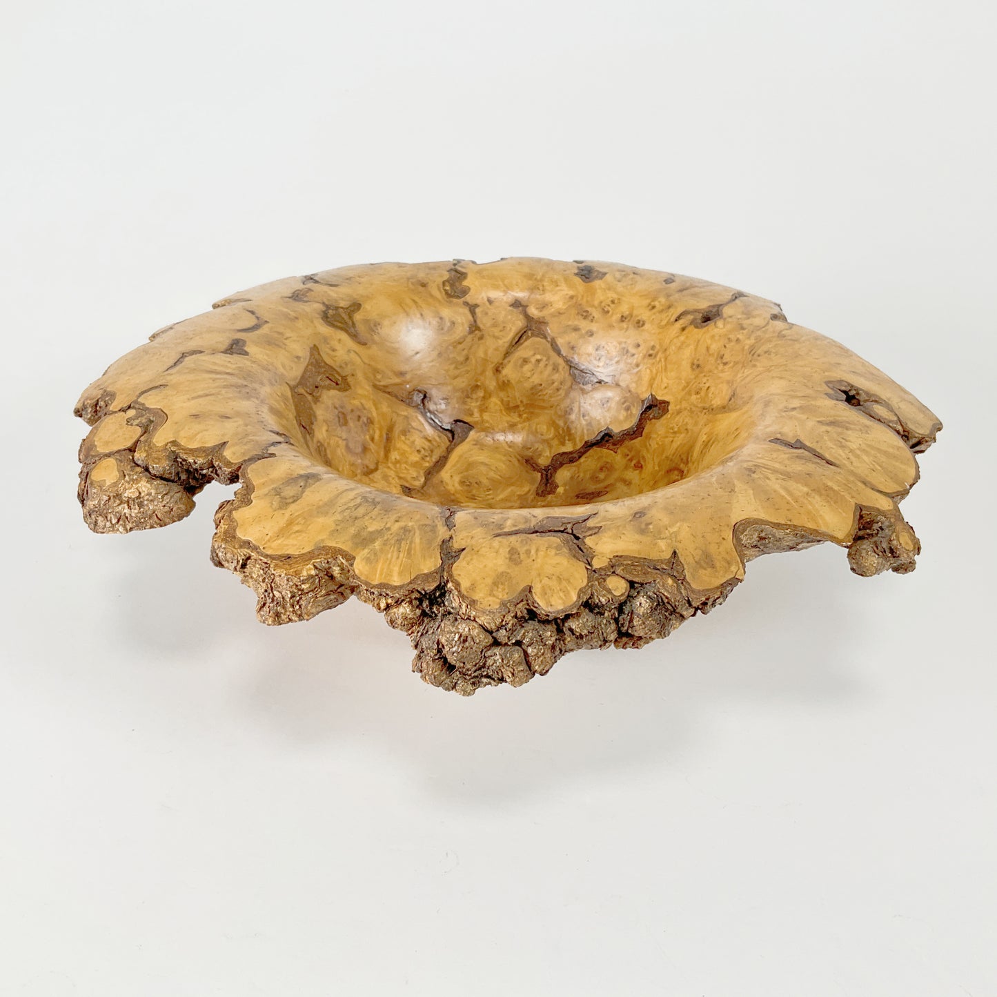 Handcrafted - Silver Beech Burl Bowl