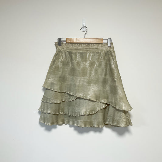 Kate Sylvester - Light Brown Layered Women's Short Skirt