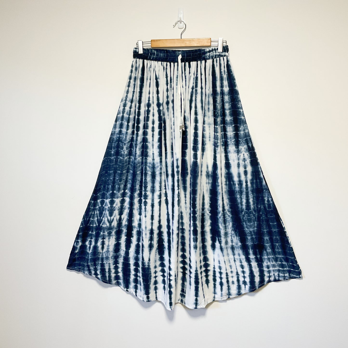 Here is Bliss - Blue and White Striped Women's Maxi Skirt