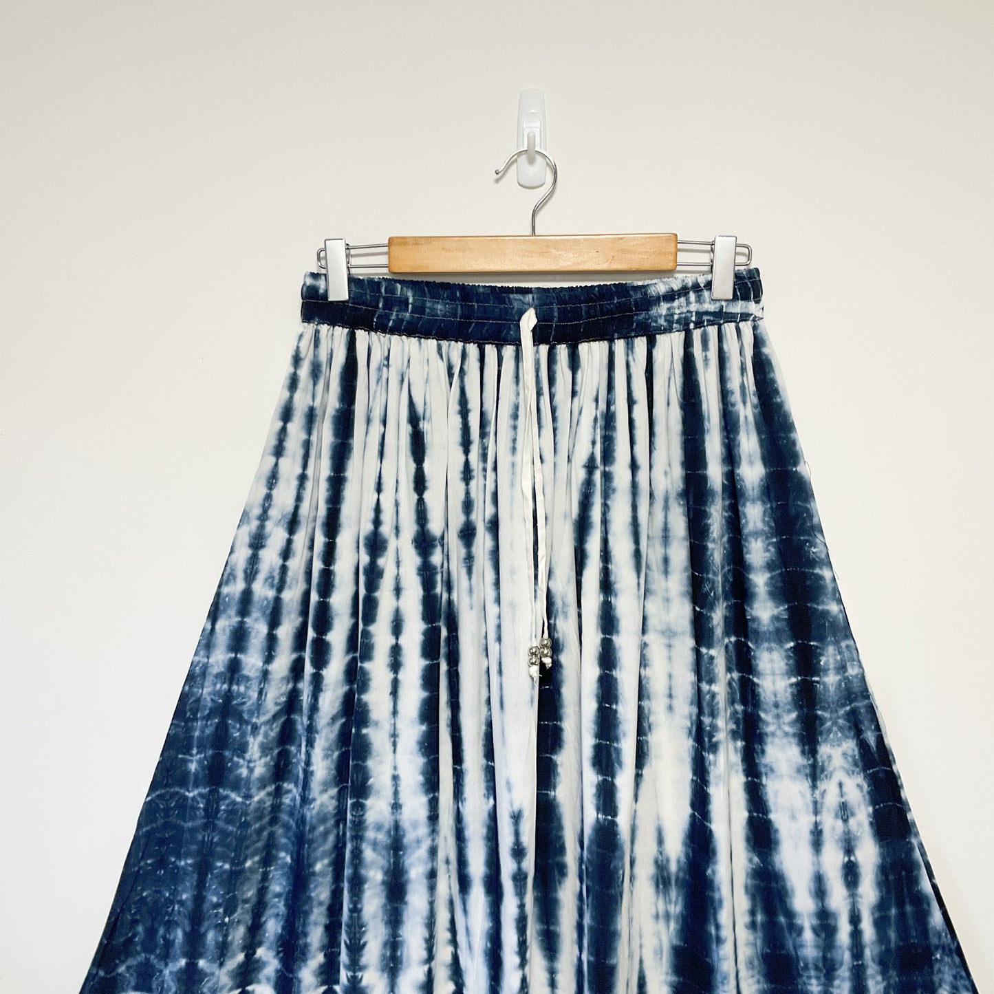 Here is Bliss - Blue and White Striped Women's Maxi Skirt